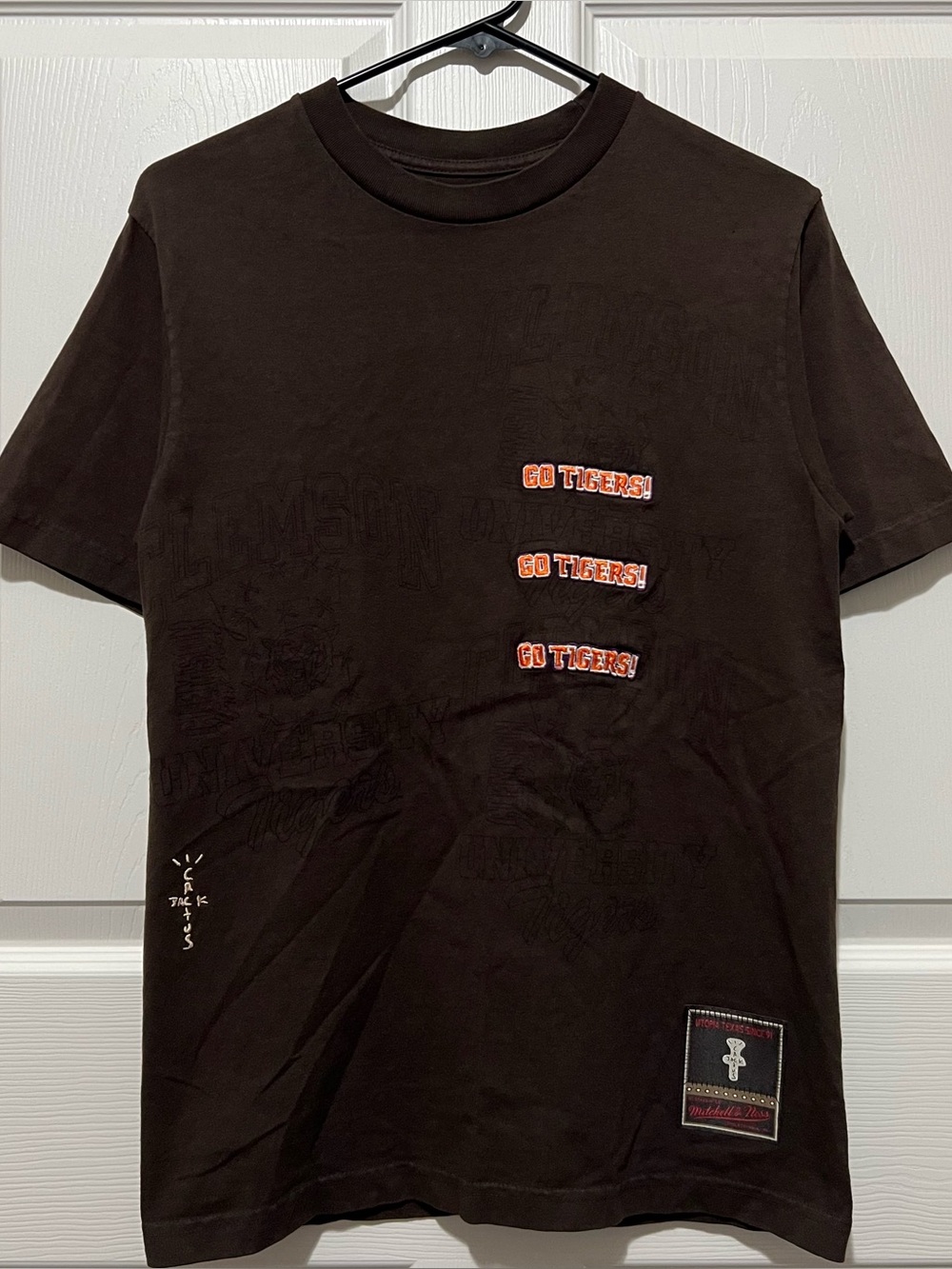 TRAVIS SCOTT x Mitchell & Ness Clemson Tigers Shirt
